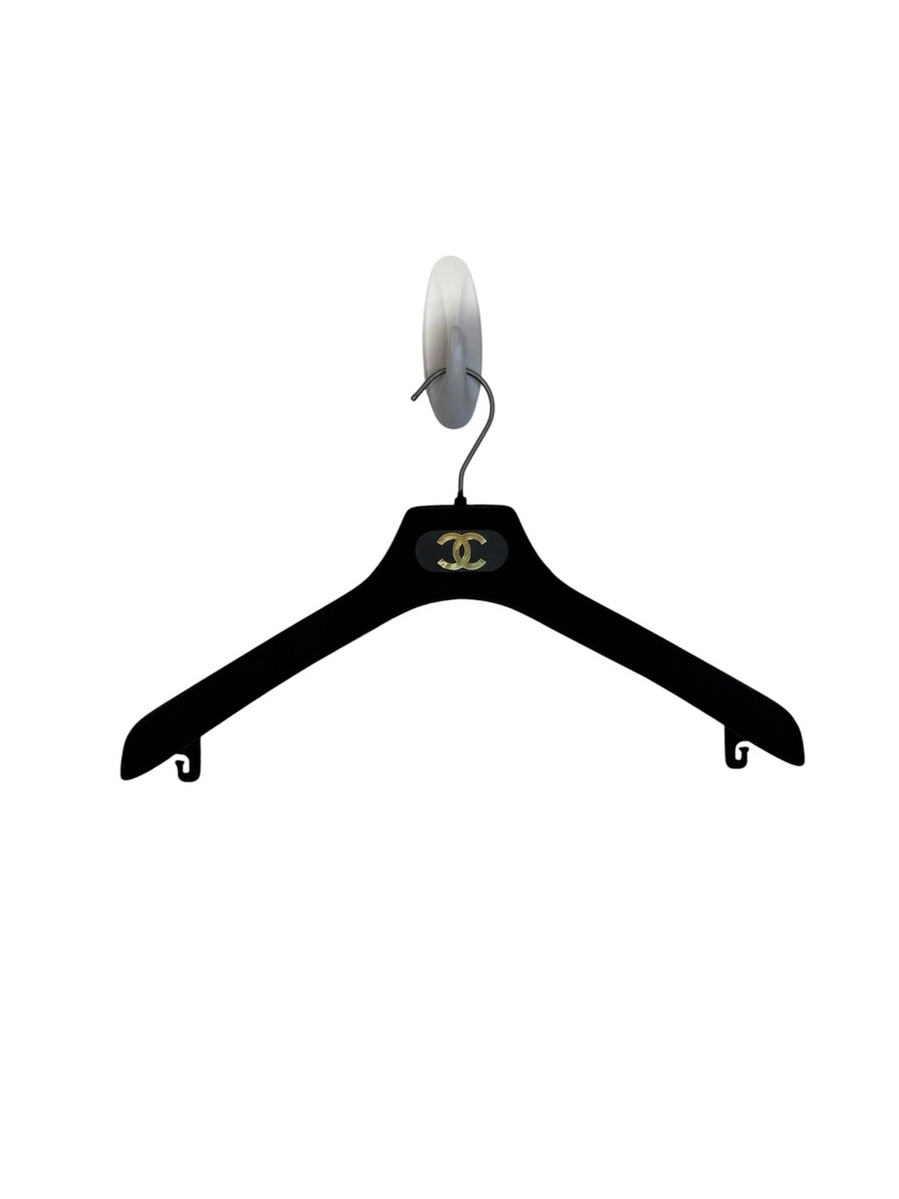 Chanel Black Velour Garment Hanger